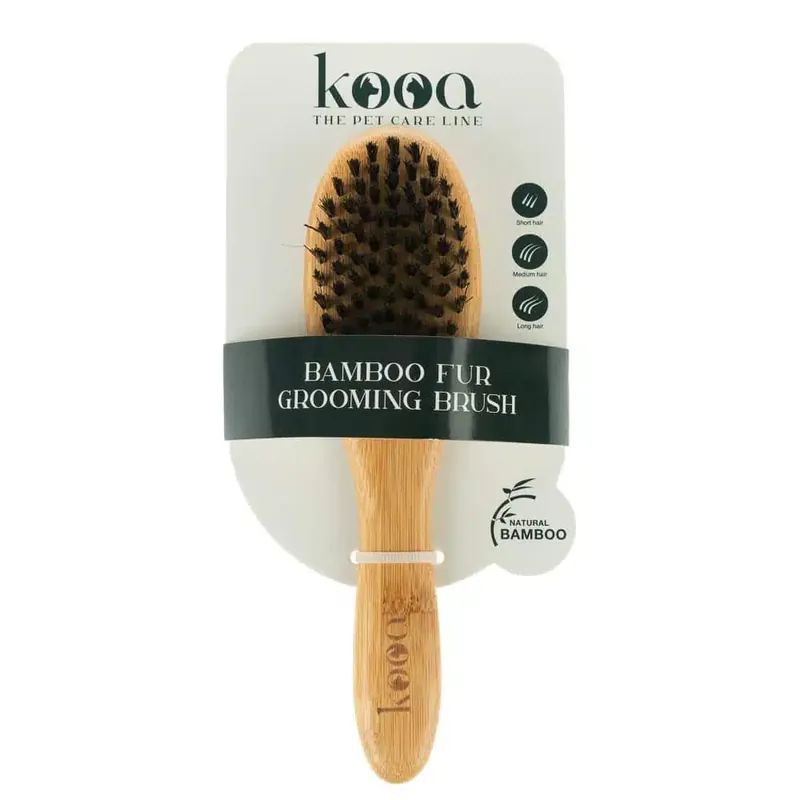Begränsat antal | kooa pälsvårdsborste av bambu – L 22 x B 6 cm