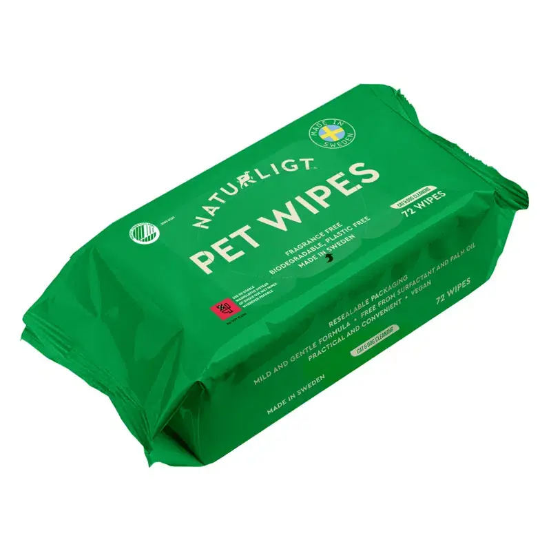 Naturligt Pet Wipes 72-pack - Kampanjen går snart ut