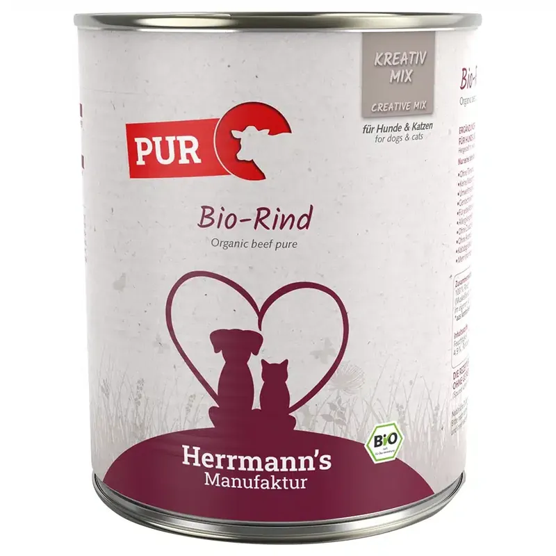 Herrmann’s Ekologisk Pure Meat 6 x 800 g – Ekologiskt nötkött - I lager