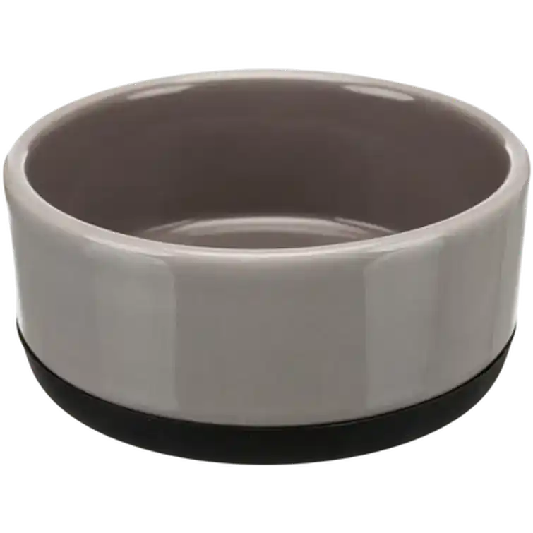 Precis inkommet | Ceramic Bowl Non-Slip Rubber Bottom Gray 0,4L – Trixie