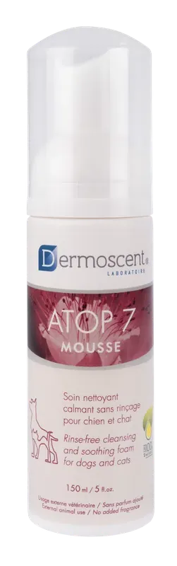 Nyhet i sortimentet - Dermoscent ATOP 7 Mousse för hundar & katter 150 ml