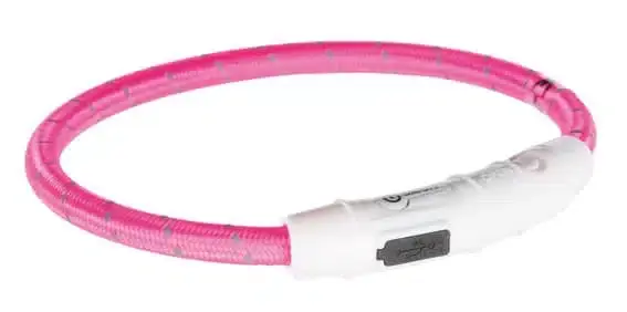 Lysande halsband – XS-Small / Rosa - Riktigt fynd