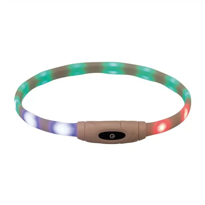 Trixie LED-halsband Vit 65 cm | Få kvar i lager