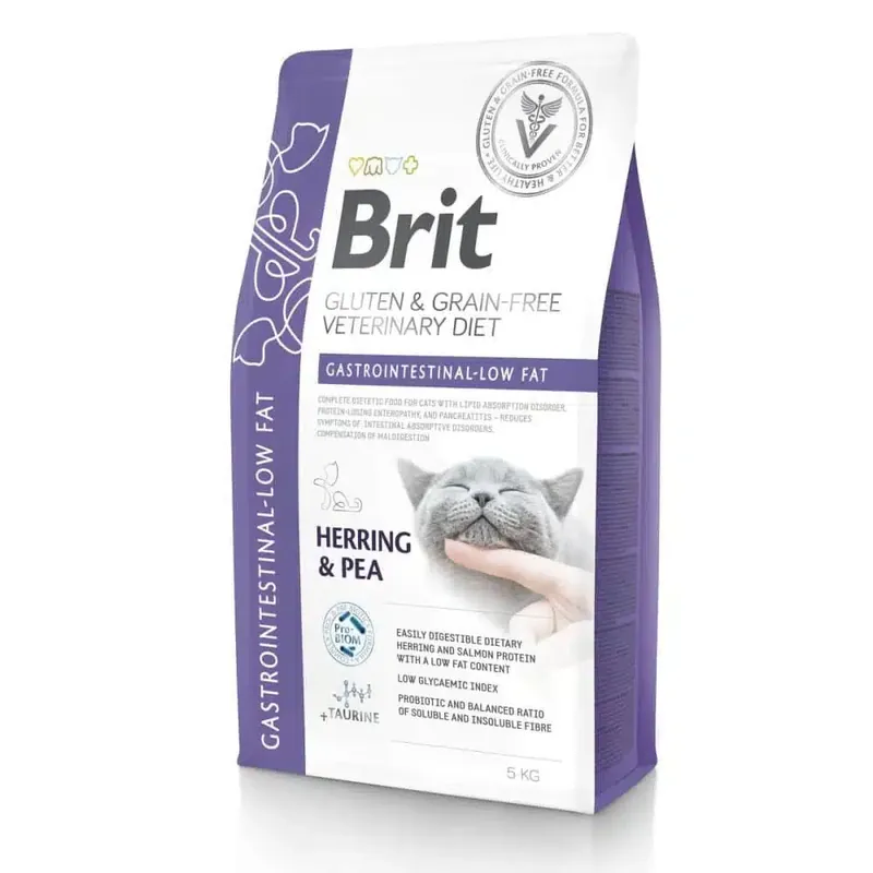 Prissänkt - Brit Grain Free Veterinary Diets Cat Gastrointestinal-Low fat (5 kg)
