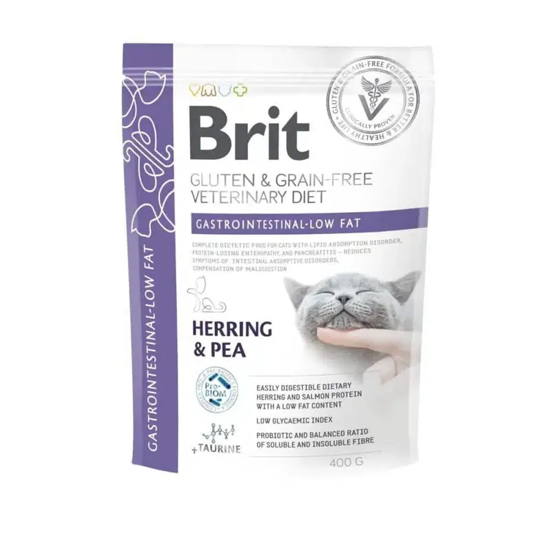Slutrea - Brit Grain Free Veterinary Diets Cat Gastrointestinal-Low fat (400 g)