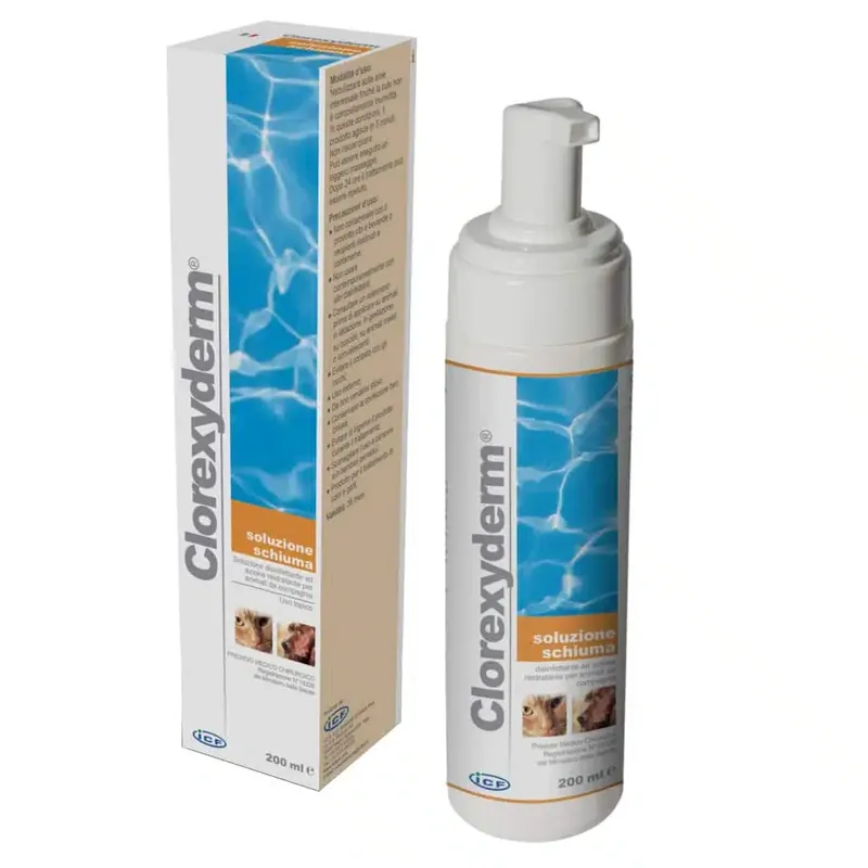 Hög kvalitet | Clorexyderm® Foam – Liquid Solution päls-/hudvård – 200 ml