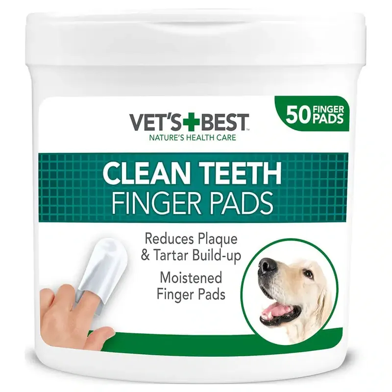 Fyndpris | Vet’s Best® Clean Teeth Finger Pads – 50 pads