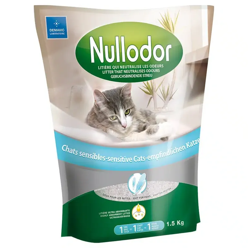 Nullodor Sensitive kattsand – 1,5 kg - Gratis retur