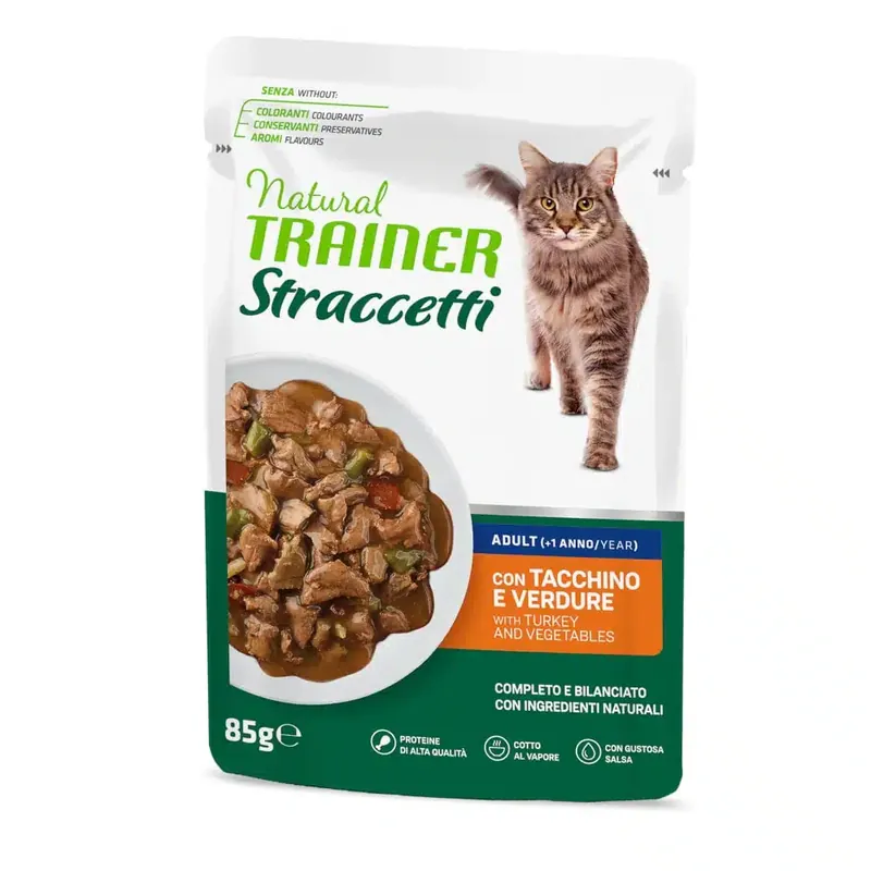 Natural Trainer strimlor i sås – 22 x 85 g med kalkon - Finns tillgänglig