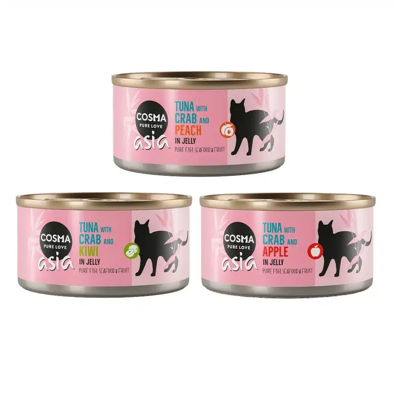Cosma Asia Fruit i gelé 6 x 170 g – Mix Fruit II | Populär