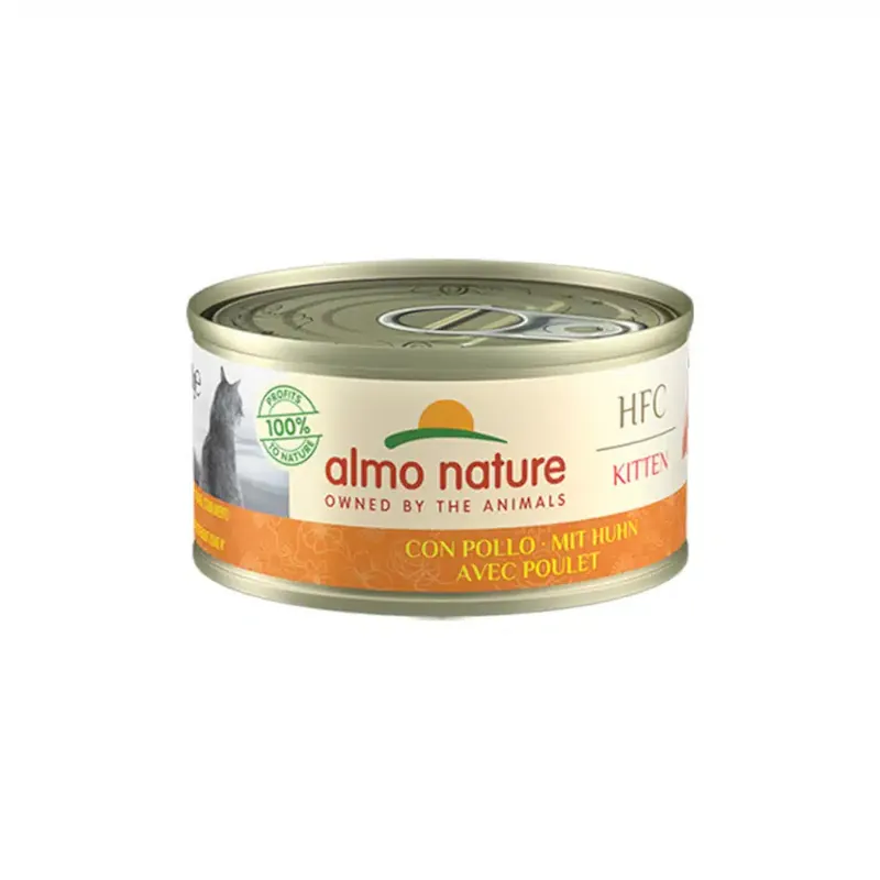 Almo Nature HFC Natural 6 x 70 g – Kitten med kyckling | Fynd