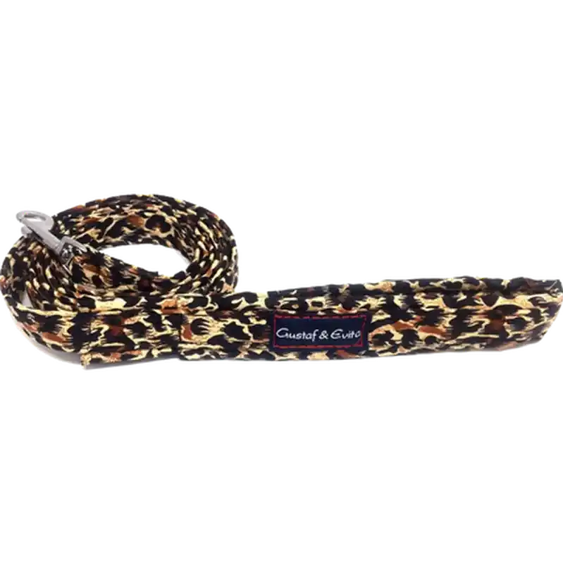 Enkel beställning - Koppel Leopard 180cm 15mm – Gustaf och Evita