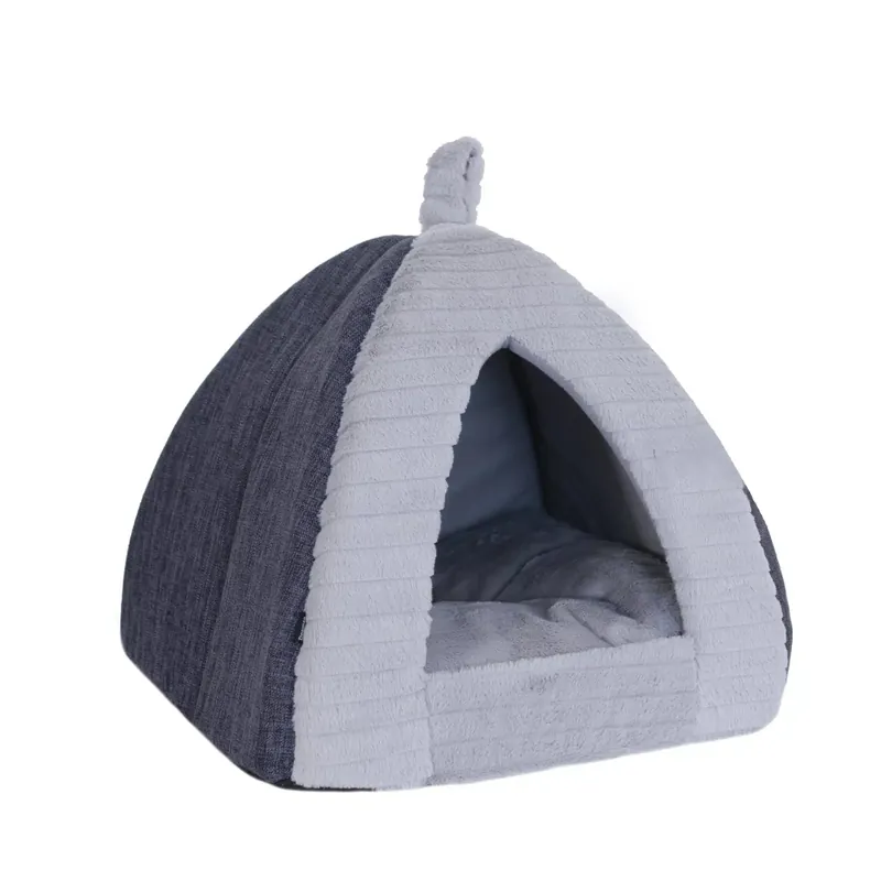 Prisnedsättning - Igloo Classic Mörkgrå Hund- och Kattbädd med Vändbar Innerkudde 40x40x35cm