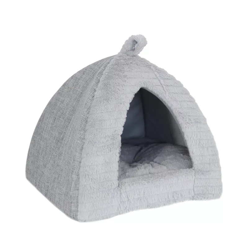 Dogman Igloo Classic Ljusgrå Katt & Hundbädd 40x40x35cm | Endast denna vecka