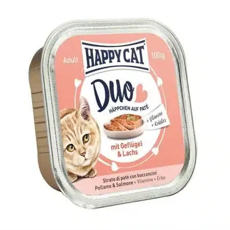 Köp online | Minkas Paté Våtfoder till Katt med Fågel & Lax – 16 x 100 g