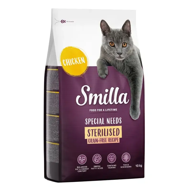 Toppsäljare | Smilla Grain Free Sterilised med kyckling – 1 kg