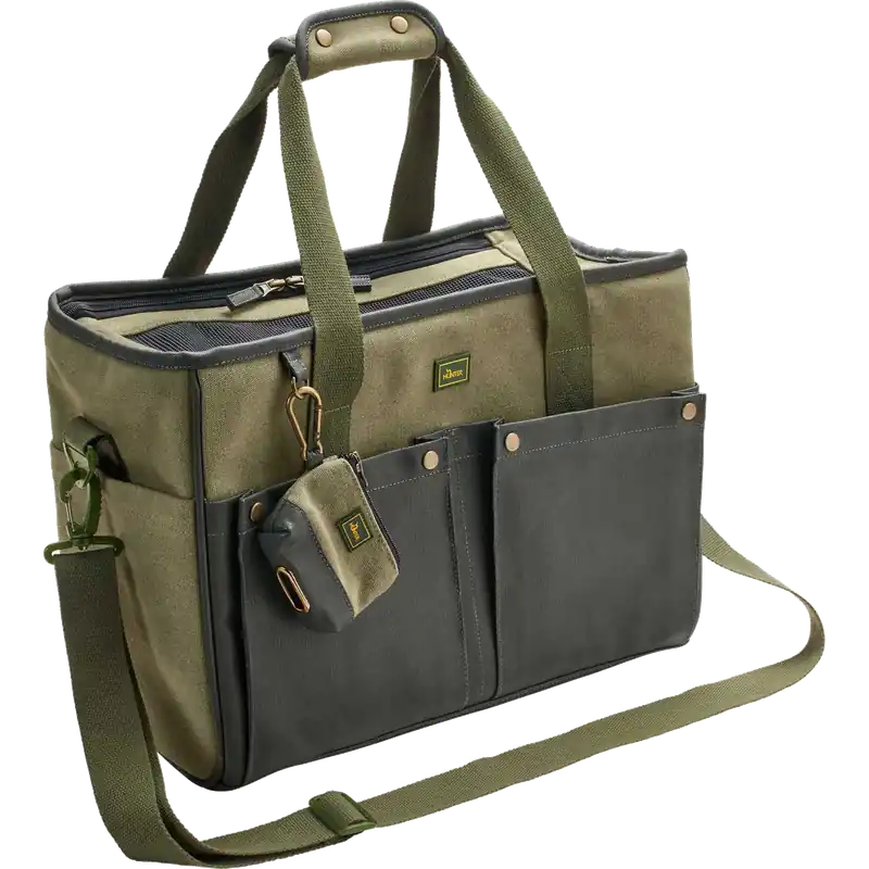 Få kvar i lager | Dog & Cat Carry Bag Madison Khaki 40x20x30cm – Hunter