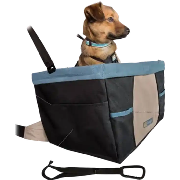 Köp online - Rover Booster Seat Black/Blue 41x30x20cm – Hund – Hundburar – Bilskydd – Kurgo – ZOO.se