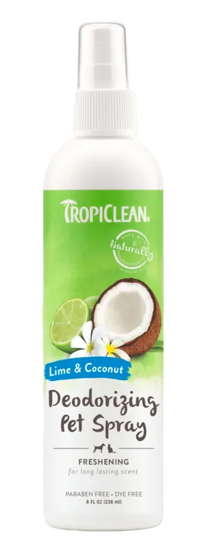 Skynda dig - Lime & Coconut Deodorizing Spray for Pets 236 ml – TropiClean