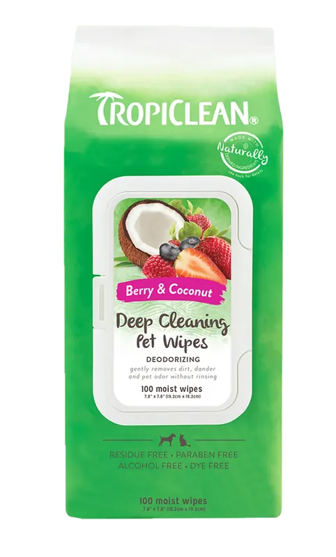 Populär | TropiClean – Deep Cleaning Wipes 100 st