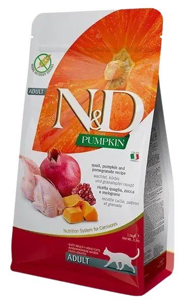 Farmina – N&D Cat Pumpkin Quail Adult 1,5kg | Toppkvalitet
