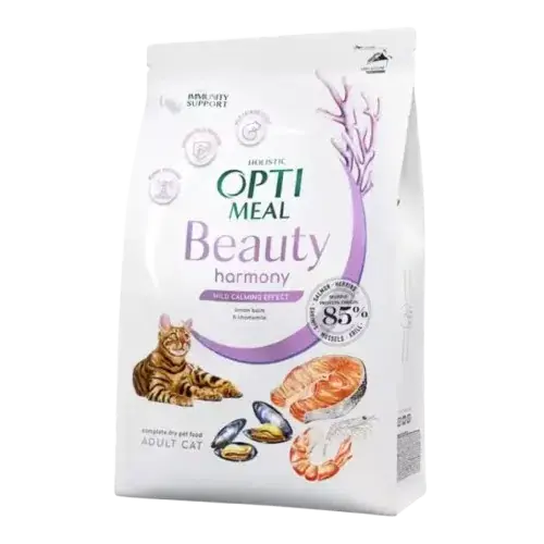 Specialpris | Optimeal – Adult & Senior Beauty Harmony Mild Calming Effects Torrfoder Till Katt 1,5kg