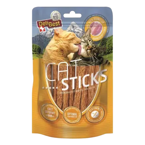 DELIBEST – Cat Sticks med kyckling 50g – Katt – Kattgodis & Kattgräs - Fyndpris