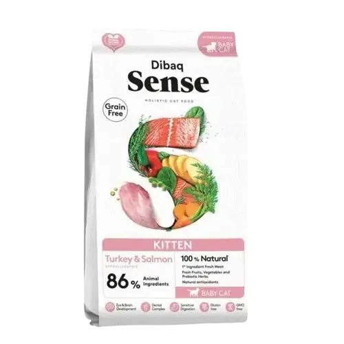 DIBAQ – Cat Sense Grain Free Kitten Turkey & Salmon 1,5kg | Finns att beställa