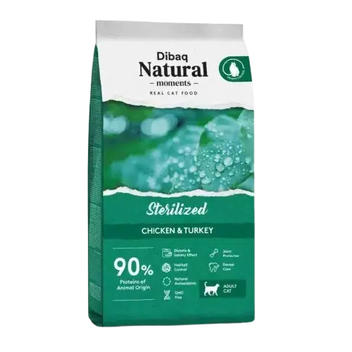 Mycket efterfrågad - DIBAQ – Cat Natural Moments Sterilized Chicken & Turkey 2kg