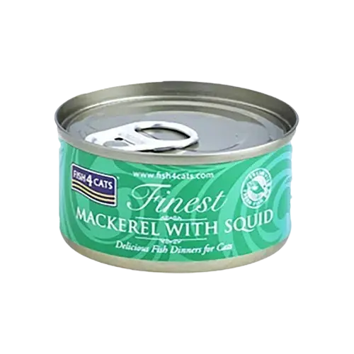 Fish4Cats – Våtfoder makrill och bläckfisk 70g - Favorit