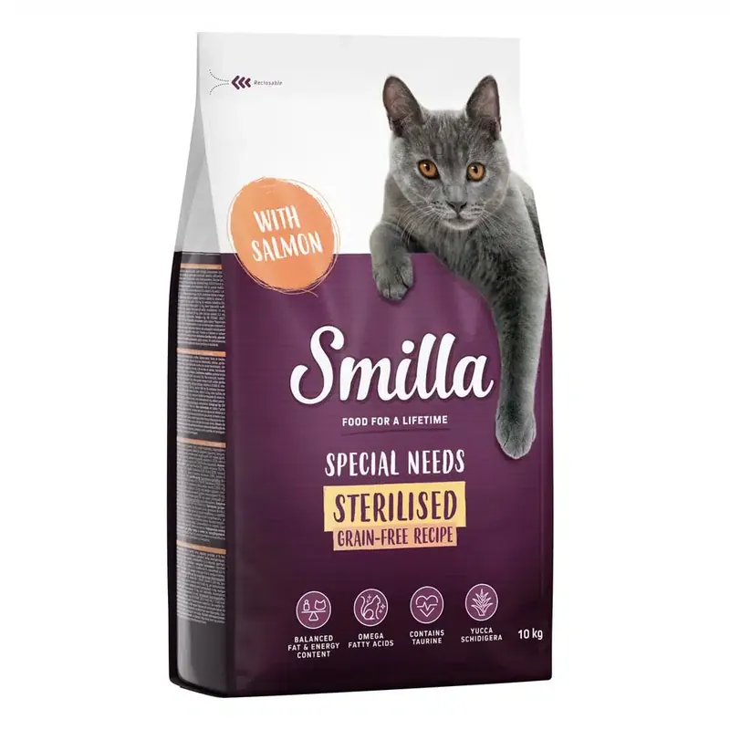 Smilla Grain Free Sterilised med lax – 10 kg | Skaffa nu