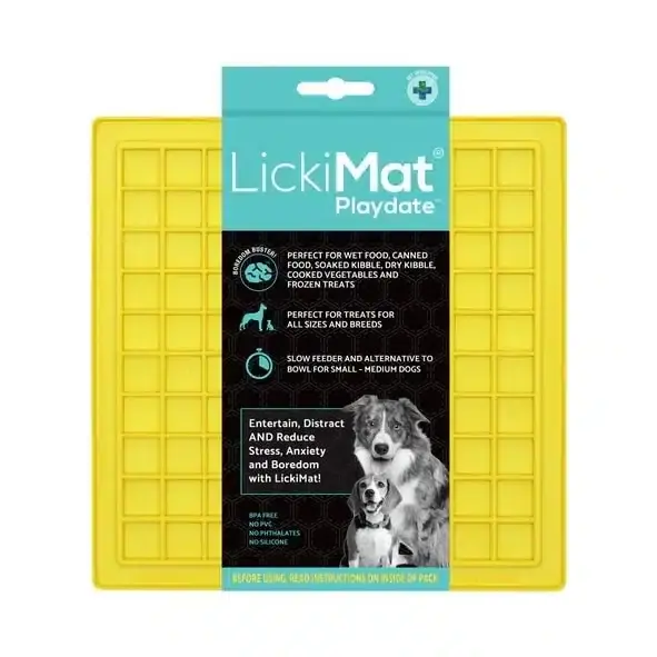 Kundfavorit - LickiMat Playdate Gul