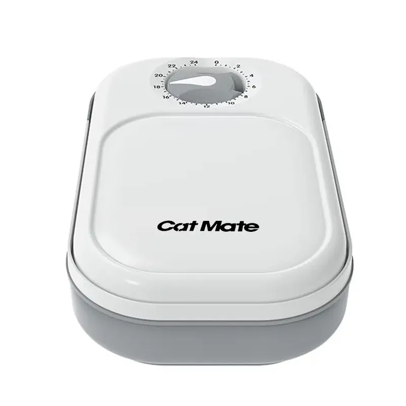 Premiumkvalitet | Cat Mate C100 foderautomat – Upp till 400 g torr- eller våtfoder