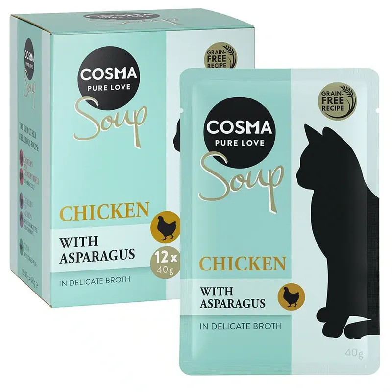 Precis inkommet | Cosma Soup 12 x 40 g – Kycklingbröst med sparris