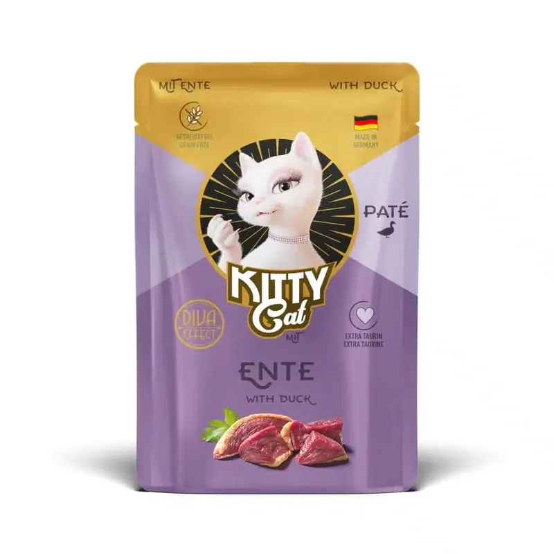 Kitty Cat Paté i mixpack 6 x 85 g – Anka - Premiumkvalitet