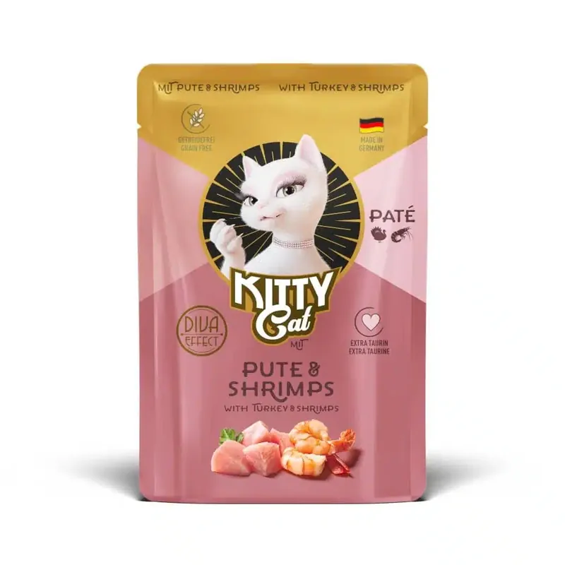 Kitty Cat Paté i mixpack 6 x 85 g – Kalkon & räkor | Nytt i sortimentet