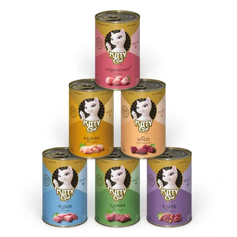 Kitty Cat Adult Pate 6 x 400 g – Mix I (6 sorter) - Smidig beställning