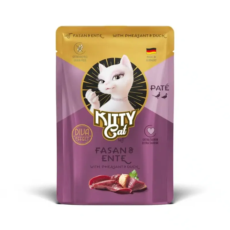 Köp nu - Kitty Cat Paté i mixpack 6 x 85 g – Fasan & anka