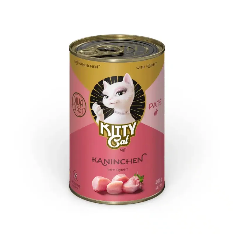 Kitty Cat Adult Pate 6 x 400 g – Kanin - Kampanjpris