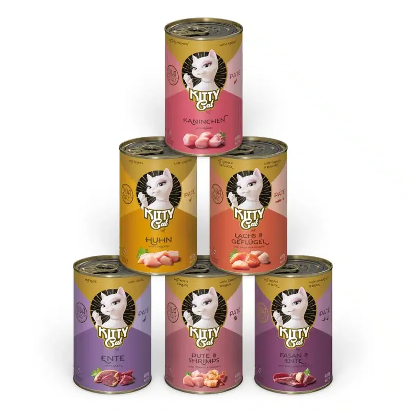 Kundernas favorit | Kitty Cat Adult Pate 6 x 400 g – Mix II (6 sorter)