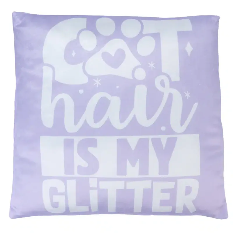 Smartpet ”Cat Hair is my Glitter” kudde – L 40 x B 40 cm | Erbjudande