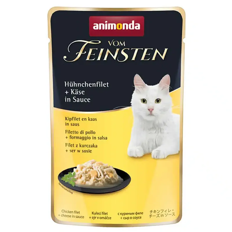 Fynd - animonda vom Feinsten Adult i sås 18 x 50 g – Kycklingfilé & ost i sås