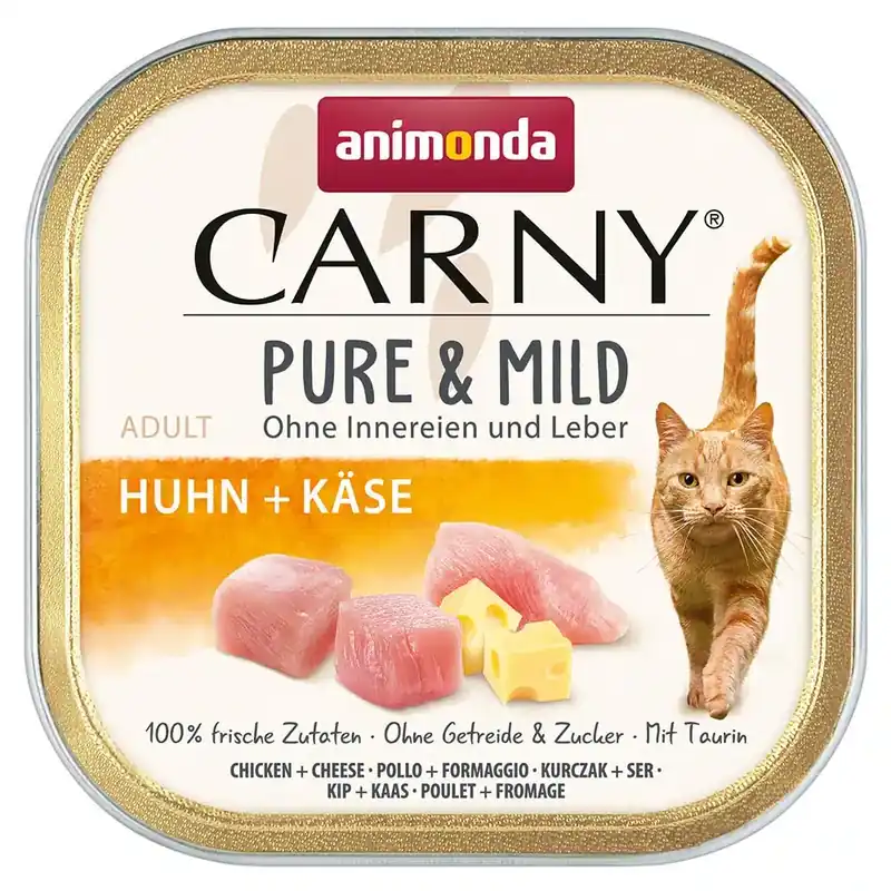 animonda Carny Adult Pure & Mild 32 x 100 g – Kyckling & ost | Spara nu
