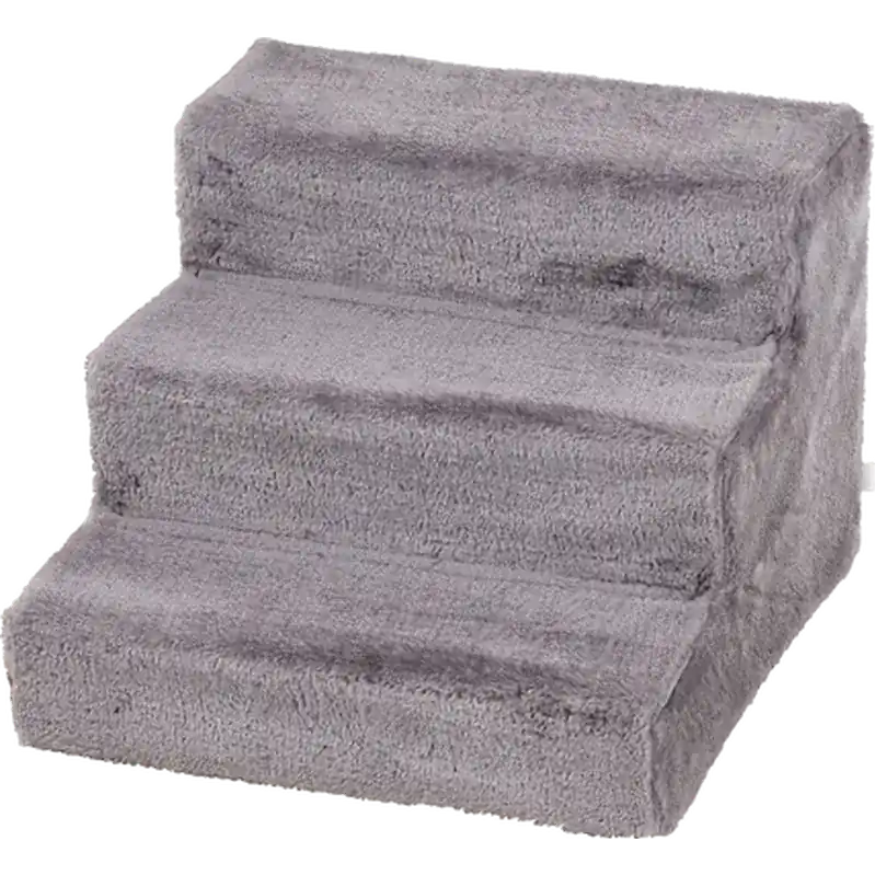 Easy Steps Dog & Cat Stairs Plysch Gray 43 x 41 x 30 cm – Karlie | Ny produkt