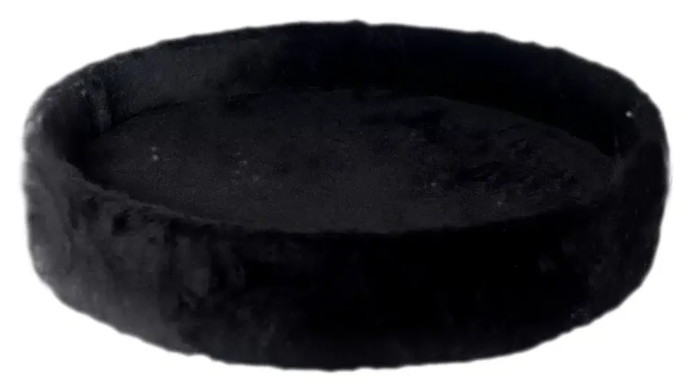 Toppkvalitet | Kattens No.1 hylla med kant svart (40 cm)
