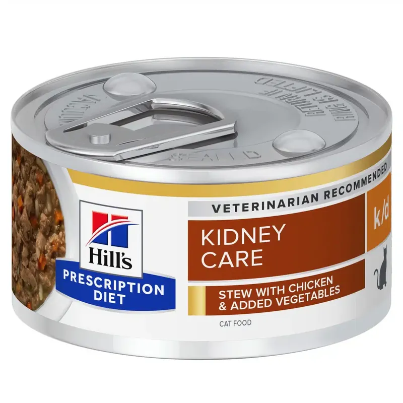 Prescription Diet k/d Kidney Care Stew till katt med kyckling & grönsaker – 24 st x 82 g | Handla online