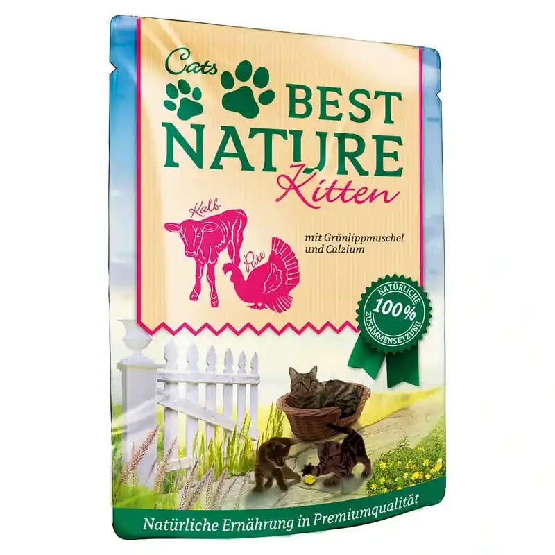 Skaffa nu | Best Nature Kitten 16 x 85 g – Kalkon & kalv