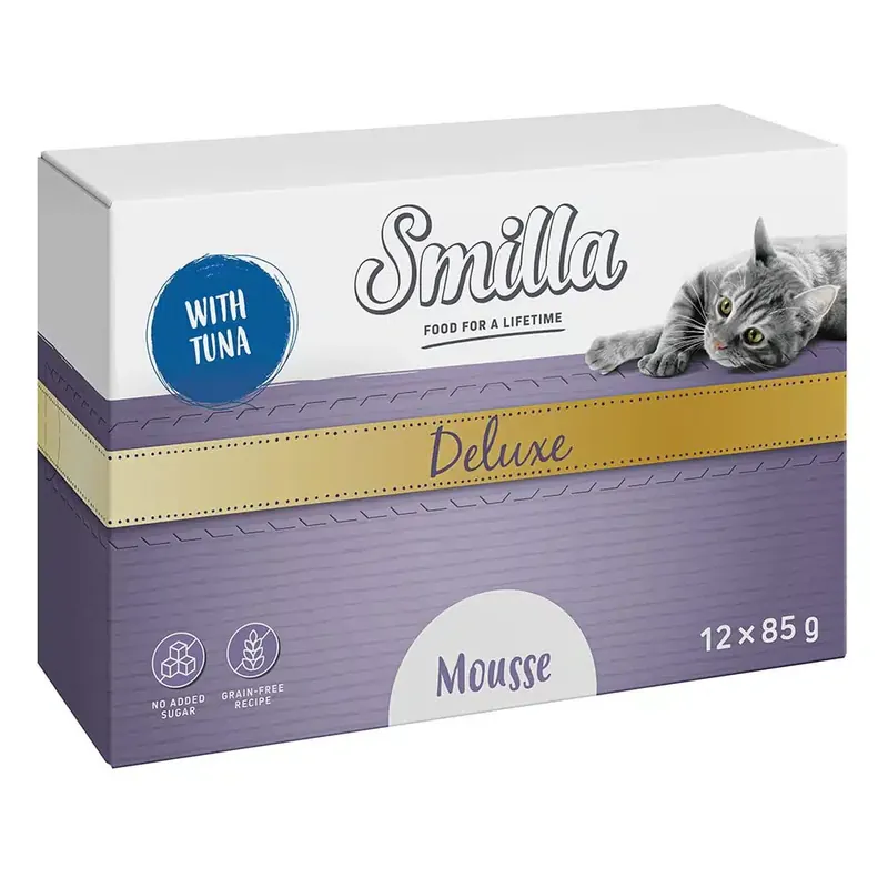 Direkt från fabriken - Smilla Deluxe Mousse 12 x 85 g – Med tonfisk