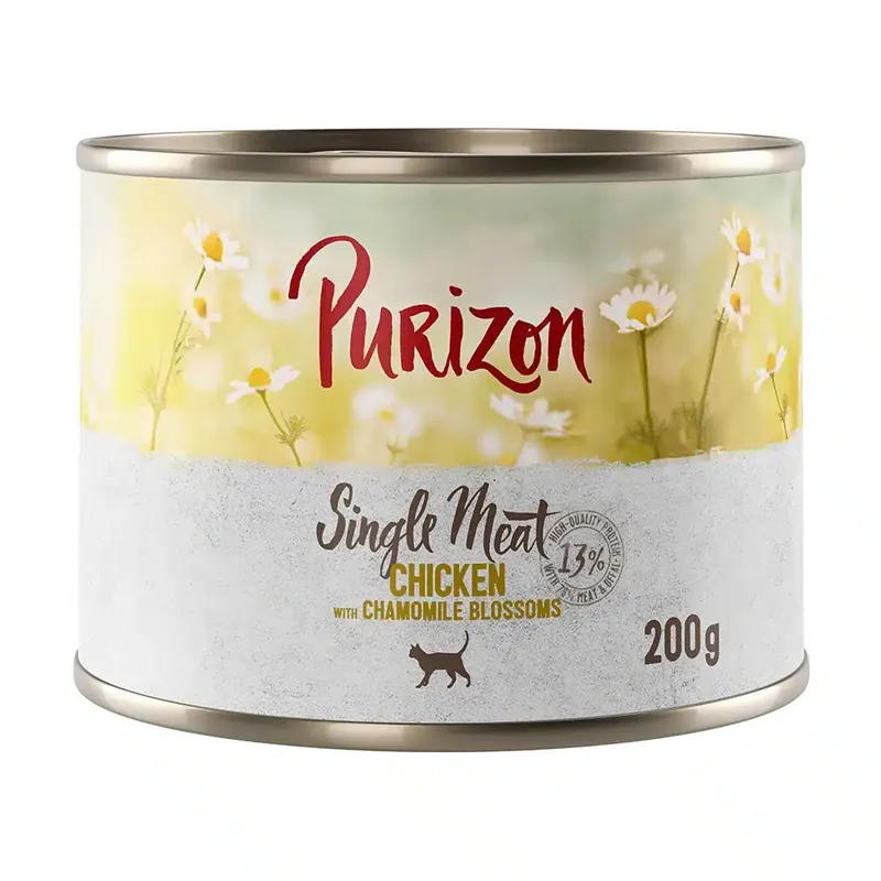 Purizon Single Meat 6 x 200 g – Kyckling med kamomillblommor | Under begränsad tid