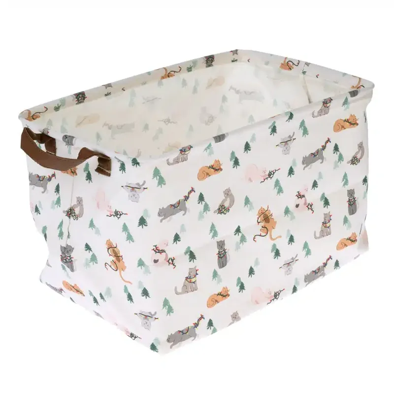 TIAKI ”Funny Winter Cats” korg för leksaker – L 38 x B 26 x H 22 cm | Efterfrågad